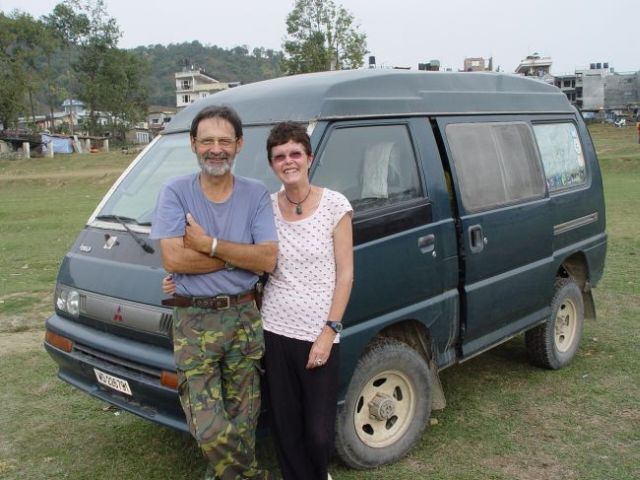 Marie und Claude in Pokhara (Nepal)